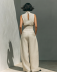 Helvano | Damen Zweiteiler mit weiter Baumwollhose