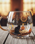 Helvano | Festliche Glastasse mit Motiv für Heissgetränke