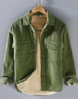 Helvano | Gerippte Herrenjacke mit Knopfleiste