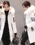 Helvano | Damen-Steppjacke mit Kapuze und Fellkragen