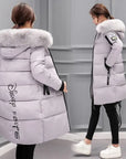 Helvano | Damen-Steppjacke mit Kapuze und Fellkragen