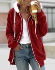 Helvano | Kuschelige Fleece-Kapuzenjacke für Damen