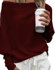 Helvano | Schulterfreier Strickpullover für Damen