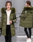 Helvano | Damen-Steppjacke mit Kapuze und Fellkragen