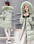 Helvano | Damen-Steppjacke mit Kapuze und Fellkragen