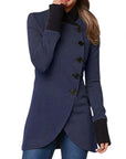 Helvano | Lange Damen Winterjacke mit Stehkragen