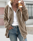 Helvano | Kuschelige Fleece-Kapuzenjacke für Damen