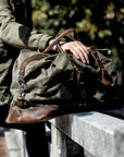 Helvano | Vintage Weekender Reisetasche für Herren