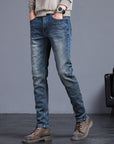 Helvano | Herren Jeans mit geradem Bein in Blau