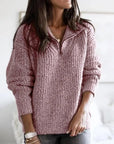 Helvano | Strickpullover mit Reissverschluss für Damen