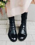 Helvano | Vintage-Stiefeletten mit Absatz für Damen