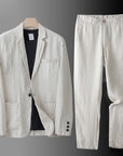 Helvano | Herren Leinen-Set mit Hemd und Hose