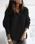 Helvano | Strickpullover mit Reissverschluss für Damen
