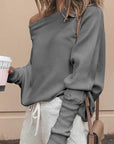 Helvano | Schulterfreier Strickpullover für Damen