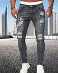 Helvano | Slim-Fit Herren-Jeans im Used-Look