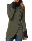 Helvano | Lange Damen Winterjacke mit Stehkragen