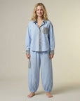 Helvano | Zweiteiliger Pyjama für Damen aus Baumwolle