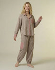Helvano | Zweiteiliger Pyjama für Damen aus Baumwolle