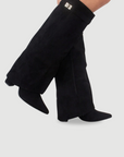 Helvano | Overknee-Stiefel mit Absatz und weitem Schaft für Damen