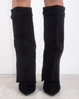 Helvano | Overknee-Stiefel mit Absatz und weitem Schaft für Damen