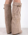 Helvano | Overknee-Stiefel mit Absatz und weitem Schaft für Damen