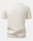 Helvano | Herren Henley-Set aus Strick in Beige