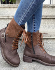 Helvano | Damen Lederstiefel mit Reissverschluss