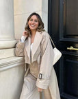 Helvano | Kurzer Trenchcoat für Damen