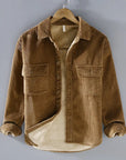 Helvano | Gerippte Herrenjacke mit Knopfleiste