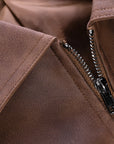 Helvano | Herren Lederjacke mit Reissverschluss