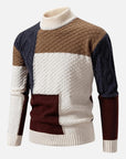 Helvano | Leichter Rollkragenpullover mit Patches für Herren