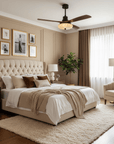 Helvano | Deckenventilator mit Licht und Fernbedienung