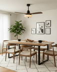 Helvano | Deckenventilator mit Licht und Fernbedienung