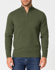 Helvano | Lockerer Herren-Strickpullover mit Reissverschluss
