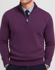 Helvano | Lockerer Herren-Strickpullover mit Reissverschluss
