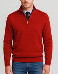 Helvano | Lockerer Herren-Strickpullover mit Reissverschluss