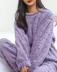 Helvano | Kuscheliges Fleece-Pyjama-Set für Damen