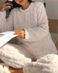 Helvano | Kuscheliges Fleece-Pyjama-Set für Damen