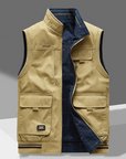 Helvano | Herren-Gilet mit Stehkragen