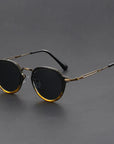 Helvano | Runde zweifarbige Sonnenbrille für Herren