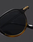 Helvano | Runde zweifarbige Sonnenbrille für Herren