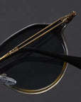 Helvano | Runde zweifarbige Sonnenbrille für Herren