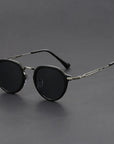 Helvano | Runde zweifarbige Sonnenbrille für Herren