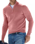 Helvano | Herren Troyer-Pullover mit kurzem Reissverschluss