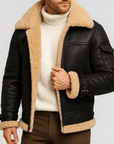 Helvano | Lederjacke mit Taschen für Herren