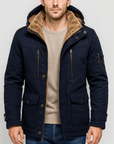 Helvano | Warme Winterjacke für Herren mit vielen Taschen