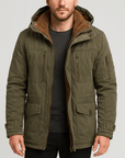Helvano | Warme Winterjacke für Herren mit vielen Taschen