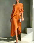 Helvano | Asymmetrisches Midikleid für Damen