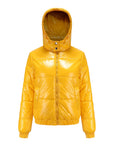 Helvano | Glänzende Winterjacke mit Kapuze für Damen