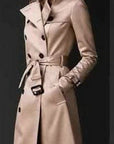 Helvano | Slim-Fit Trenchcoat mit Doppelknopfreihe für Damen